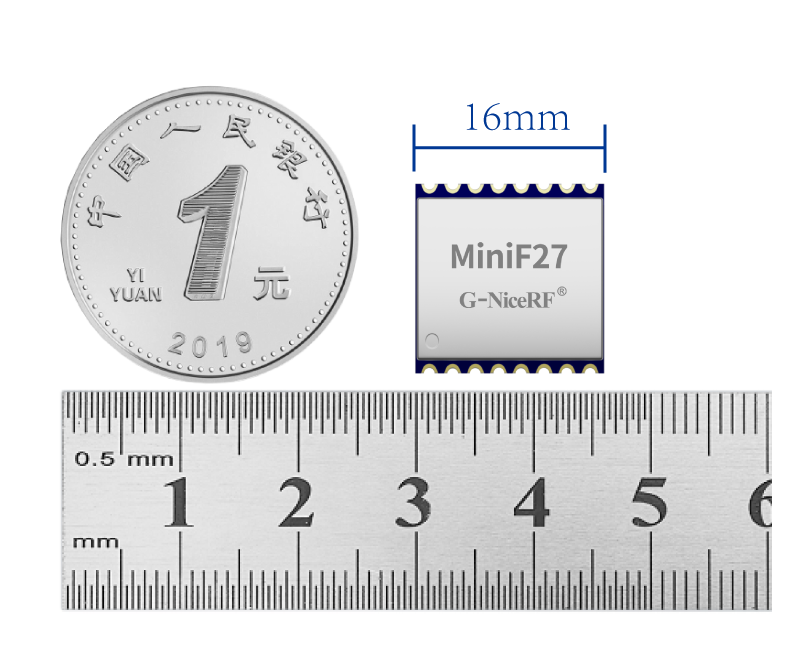 MiniF27 小体积 LoRa无线收发模块