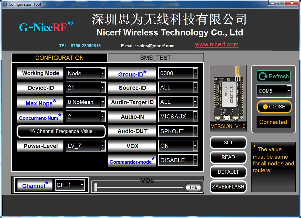 SA628F39软件应用界面