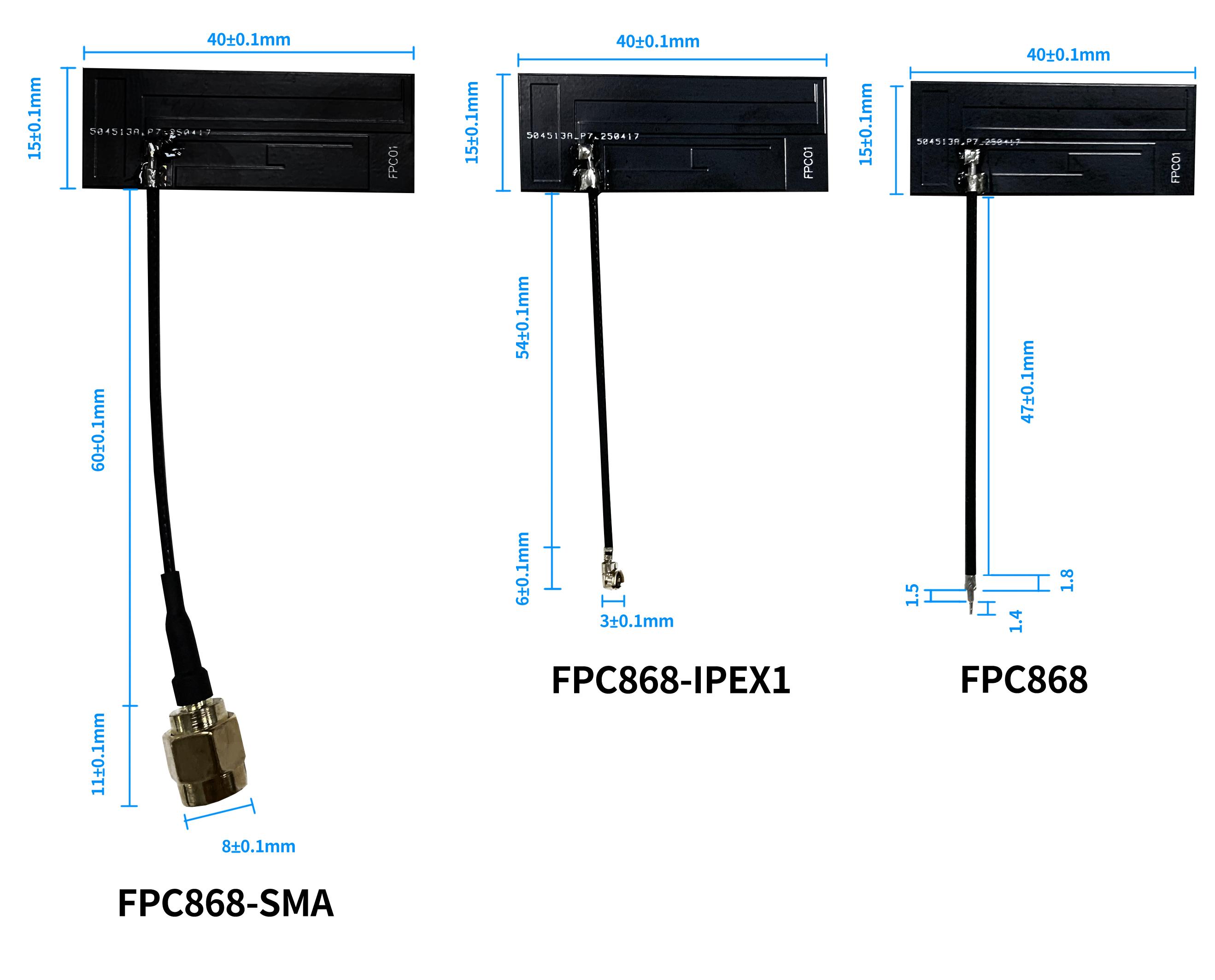 FPC868天线尺寸