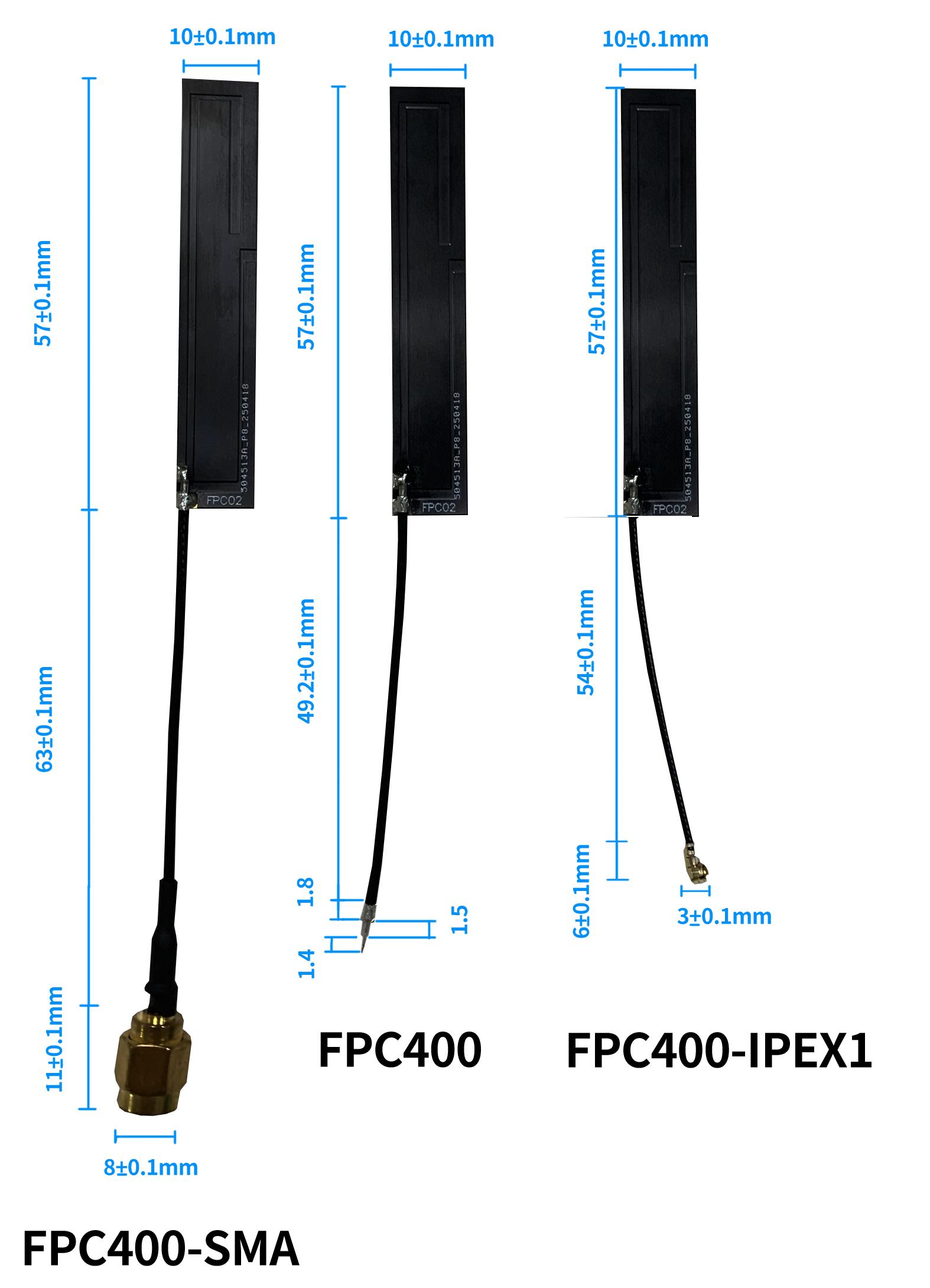 FPC400天线尺寸
