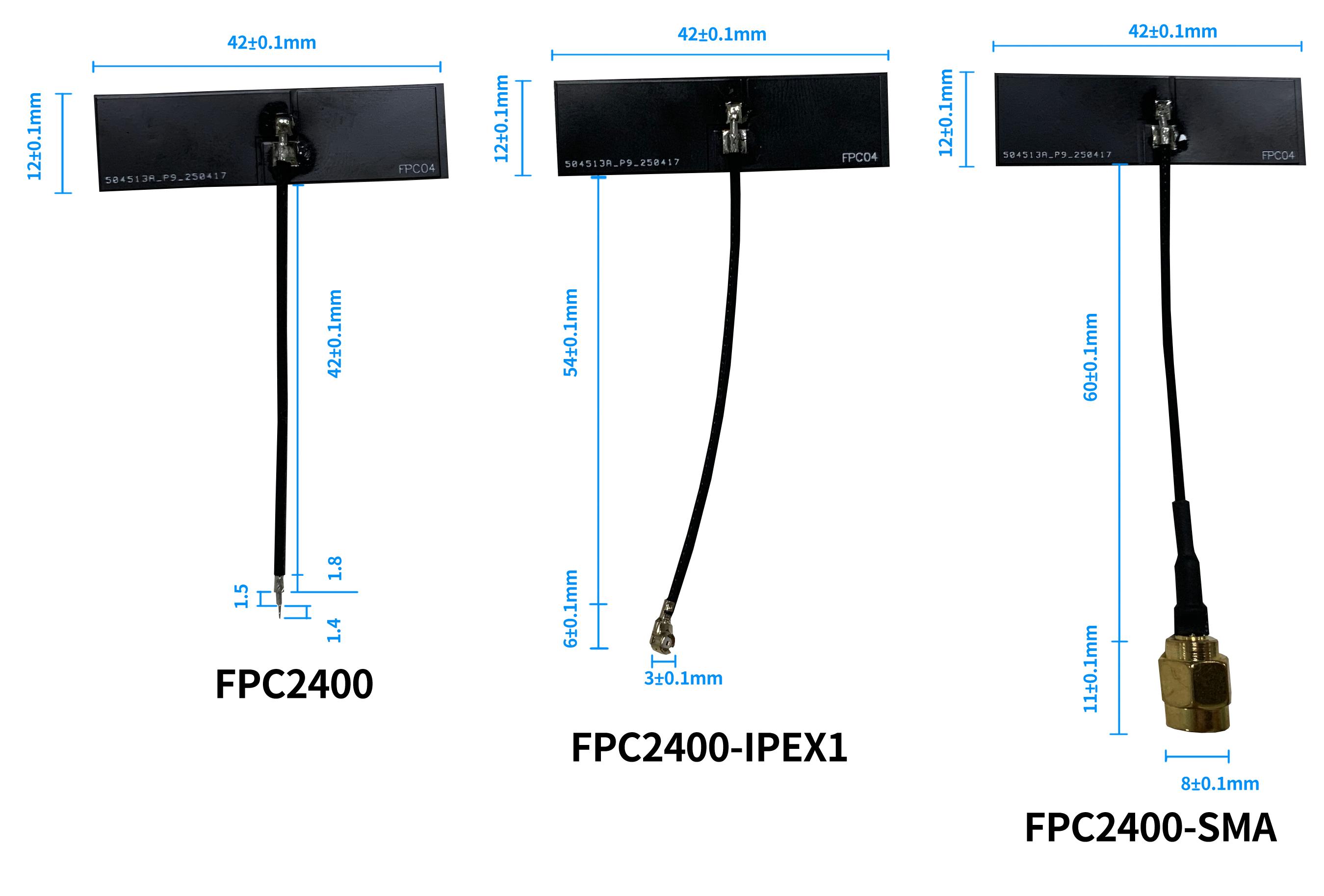 FPC2400天线尺寸