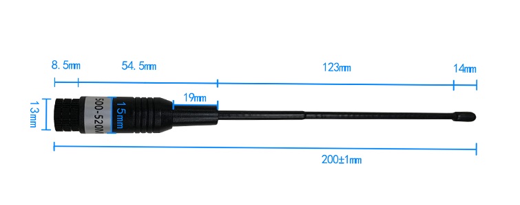 SW510-ZT200天线尺寸