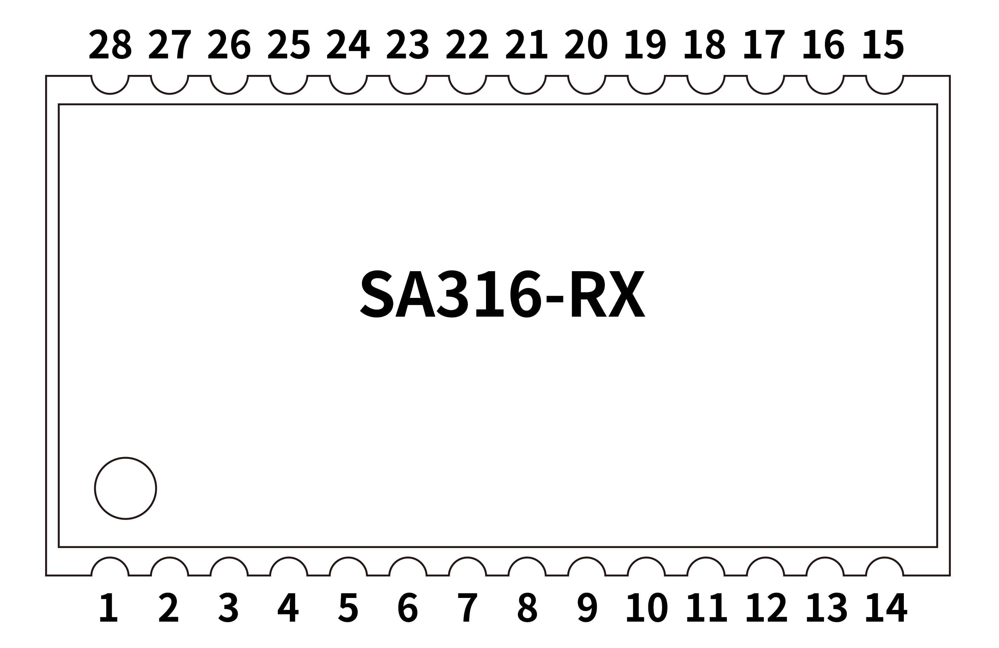 音频模块SA316-RX引脚定义
