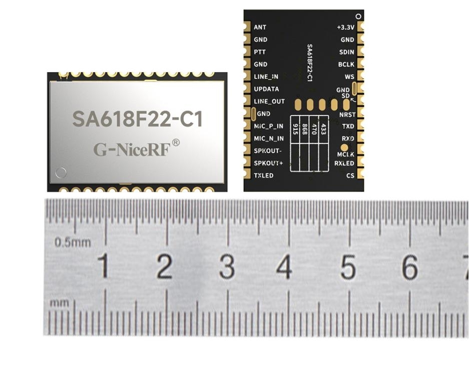 SA618F22-C1模块尺寸