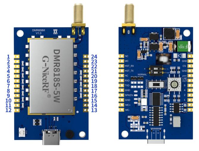 ESP32至DMR858M引脚映射参考