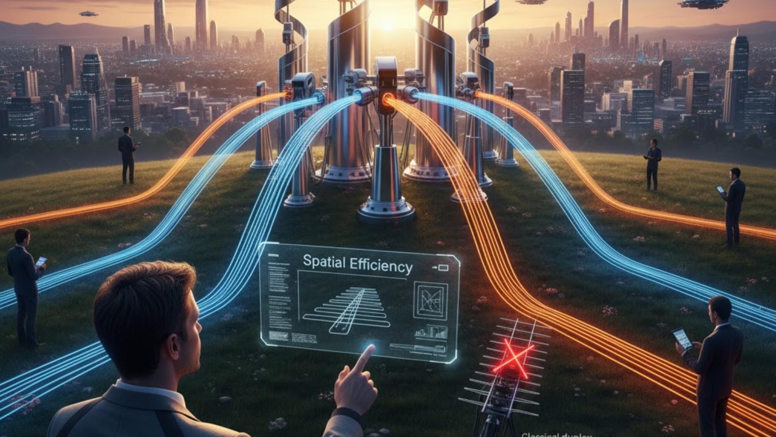 未来城市中MIMO空间效率图